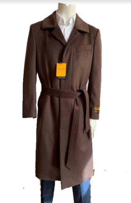 Men's Overcoat - Full Length Topcoat - Coat