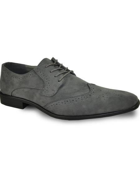 Men's Wide Width Dress Shoe Grey