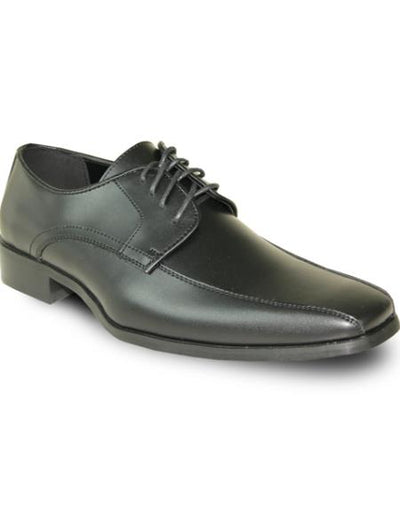 Men's Wide Width Dress Shoe Black Matte