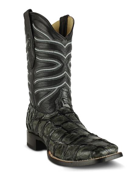 Botas De Pescado Mens Los Altos Pirarucu Boot Glossy Gray