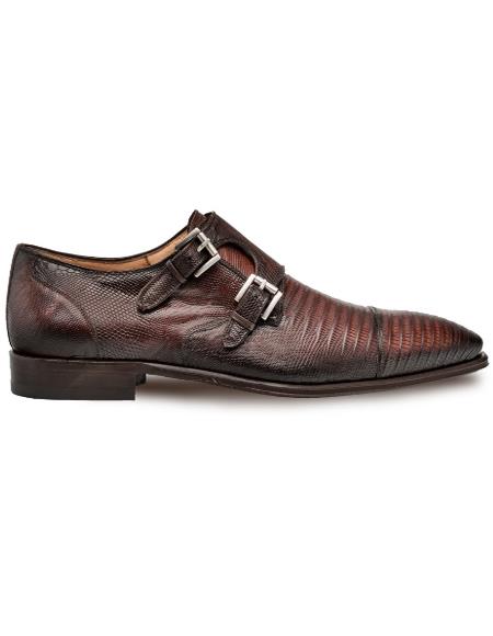 Mezlan Lizard Cap Toe Derby