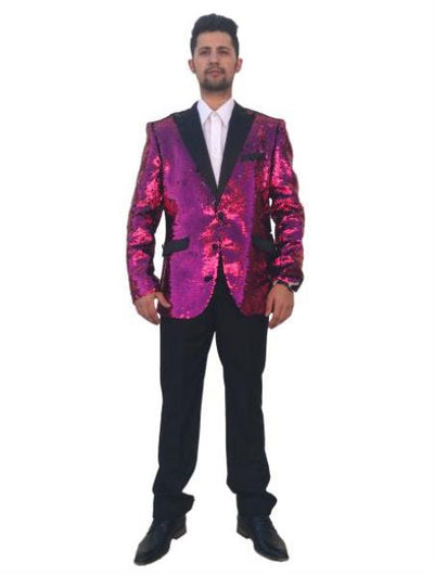 Hot Pink Tuxedo - Prom Pink Tuxedo - Rose Pink Tuxedo - Pink and Black Tuxedo (Bowtie Included)