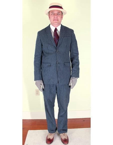 Harlem Nights Costumes - Suit + Hat + Shirt and Tie
