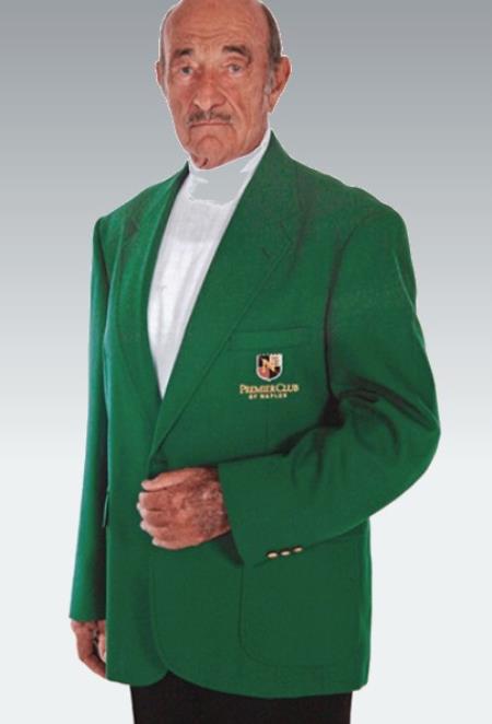 Mens Blazer Green