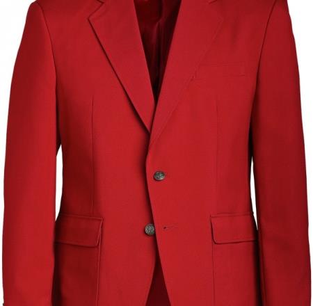 Mens Blazer Red