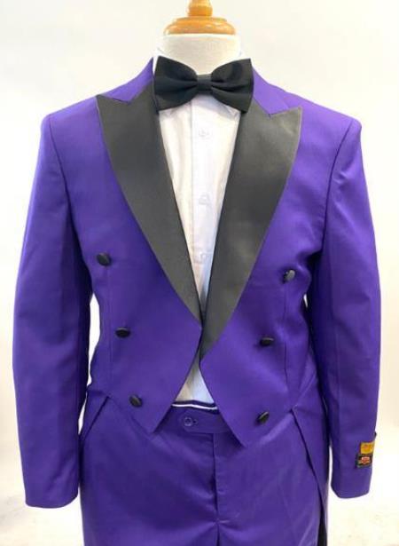 Black ~ Purple Victorian Tuxedo