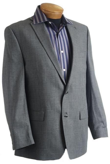 Mens Grey Checkered Blazer