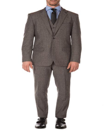 Mens Gray Tweed Suit - Grey Suit - Winter Fabric Heavy Suit