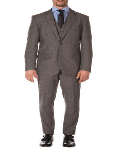 Mens Gray Tweed Suit - Gray Suit - Winter Fabric Heavy Suit