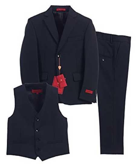 Toddler Navy Blue Suit - Boys Navy Blue Suit - Kids Navy Blue Suit