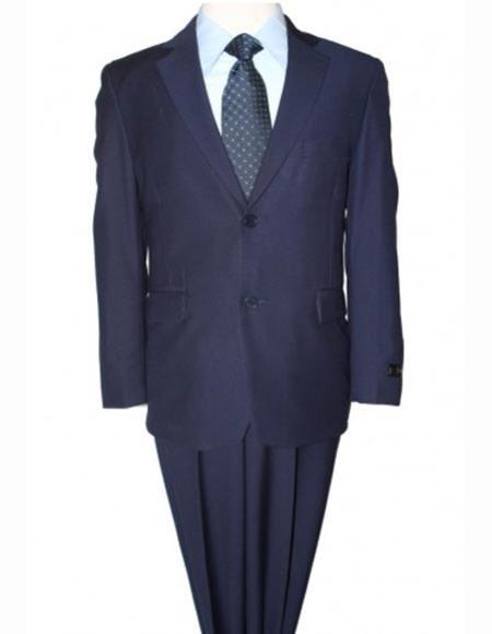 Boys’ Navy Blue 2-Piece Suit – Toddler and Kids Wedding, Church and Formal Suit