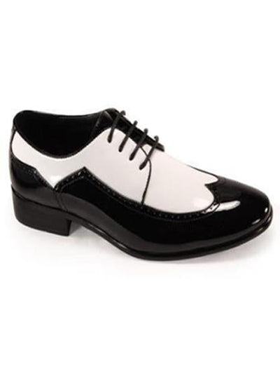 Size 16 Mens Dress Shoes Black and White Shoe