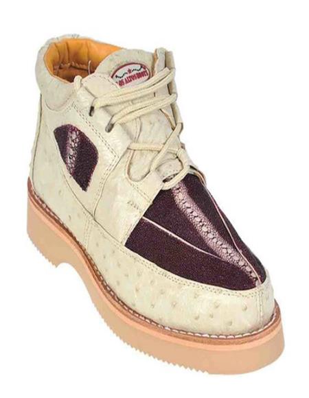 Mens Dress Shoes Ostrich and Stingray Shoe