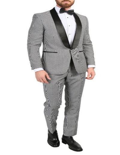 Mens Houndstooth Suits - Patterned Suits