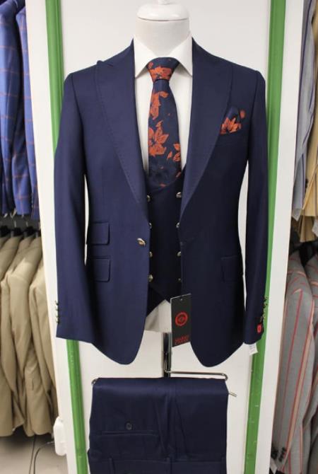 Mens Suit Navy