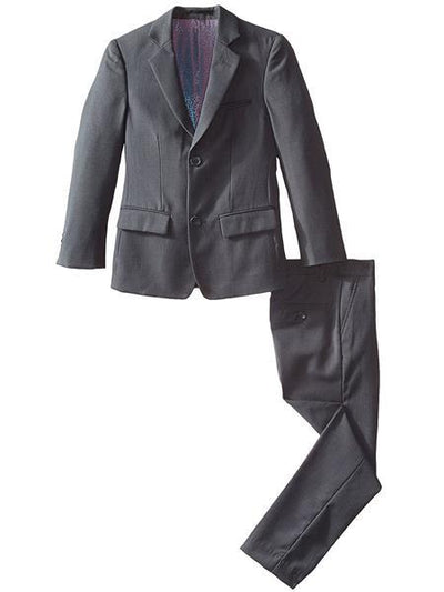 Boys Slim Fit Suits - Kids Dark Grey Slim Fit Suit