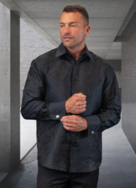 Mens Floral Shirt - Paisley Casual Shirt