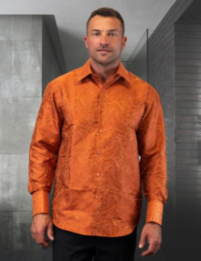 Mens Floral Shirt - Paisley Casual Shirt