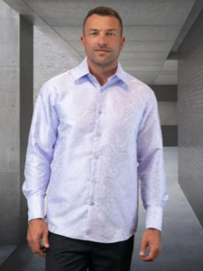 Mens Floral Shirt - Paisley Casual Shirt