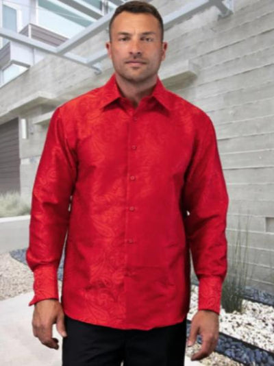 Mens Floral Shirt - Paisley Casual Shirt