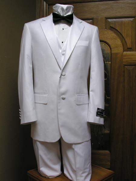 White Groom Tuxedo