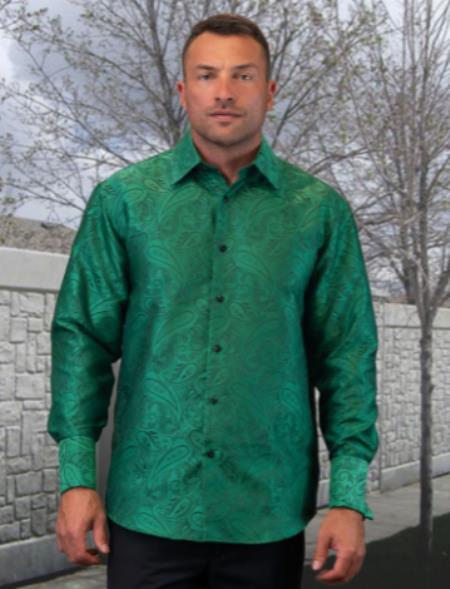 Mens Club Shirt - Shiny Sateen Shirt