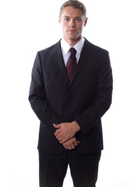 34s Suit - 34 Short Black Suit - Size 34 Suit - 34s Slim Fit Suit