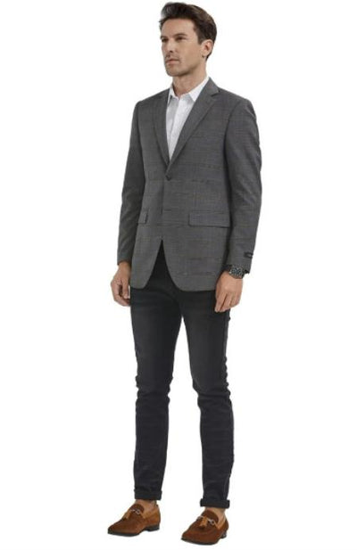 Mens Big and Tall Blazer - Big and Tall Grey ~ Tan Sport Coat