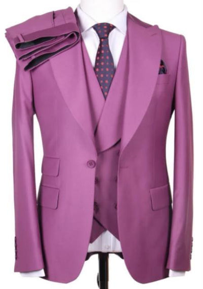 Mens Lavender Tuxedo