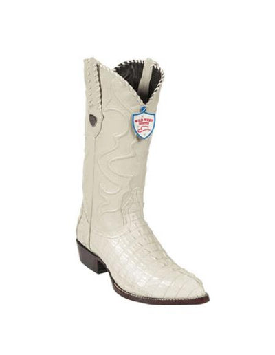 Mens White Cowboy Boot - Winter White