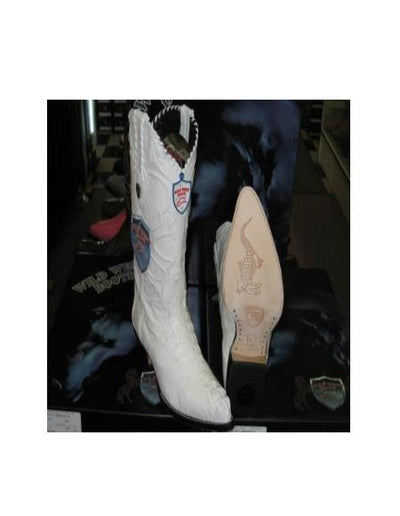 Mens White Cowboy Boot - White