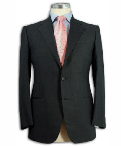 48 Short Suit - Mens Darkest Charcoal Gray Suits 48s