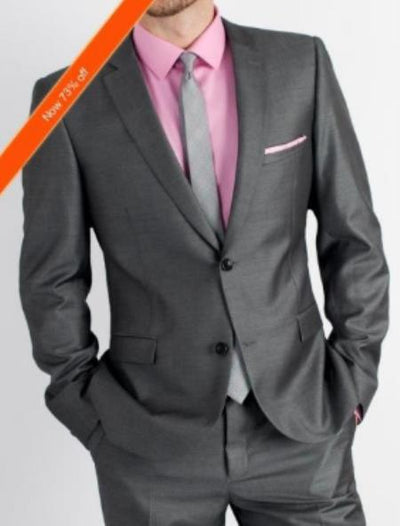 Mens 36 Long Suit - Size 36L Charcoal Suit