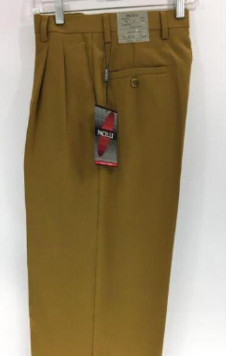 gold dress pants mens Mens Gold Pinstripe Dress Pants