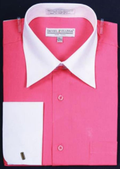 20 Inch Neck Dress Shirts in Fuchsia