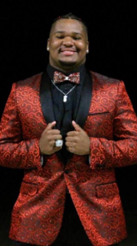 Mens Suits Red