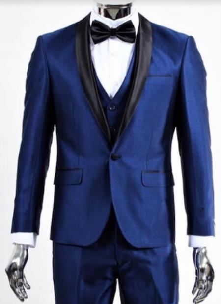 Blue Retro Paris Tuxedo