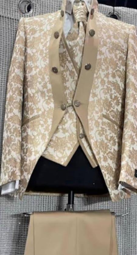 Mens Suits Champagne