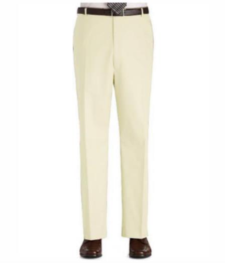 Mens Ivory Dress Pants - Cream Pants - Off White Slacks