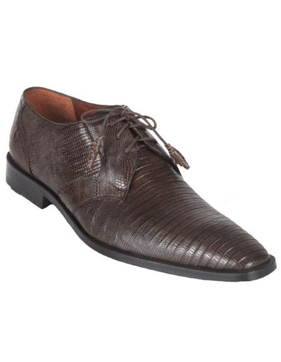Los Altos Lizard Derby Shoes Brown
