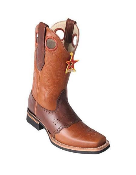 Mens Cowboy Boots Size 13 Honey and Brown