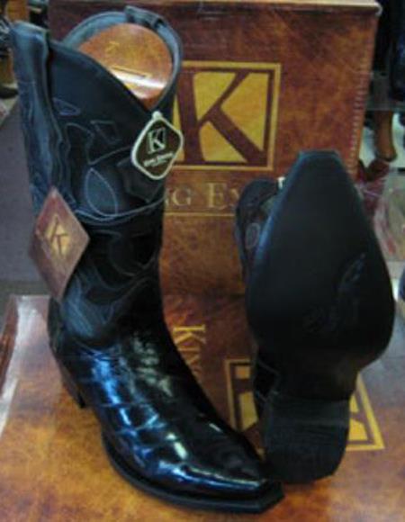 Mens Cowboy Boots Size 13 Black