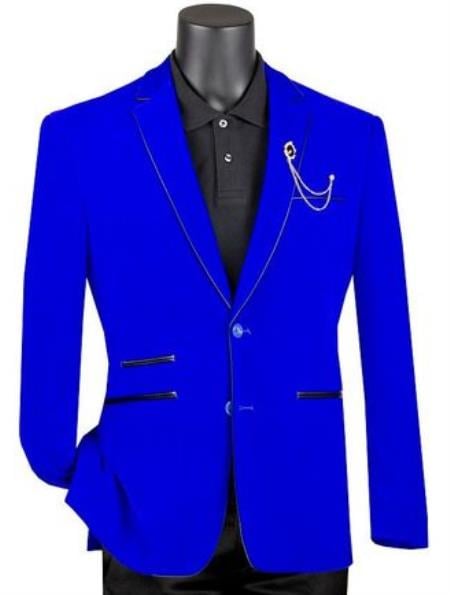 Prom Mini Jacket Mens Prom Party Jacket Royal Slim Fit