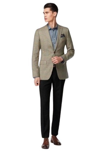 Blazer - Vested Plaid Sport Coat Available In Charcoal And Burgundy Plaid - Modern Fit - Notch Lapel Side Vented - Business Blazer