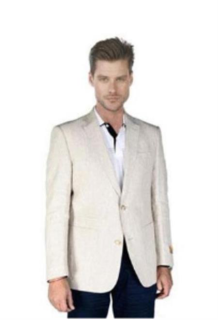Western Linen Blazer - Sacos Vaqueros Para Hombre