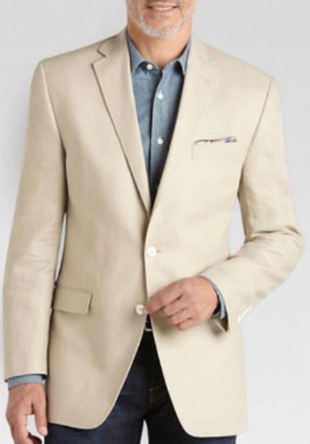 Western Linen Blazer - Sacos Vaqueros Para Hombre