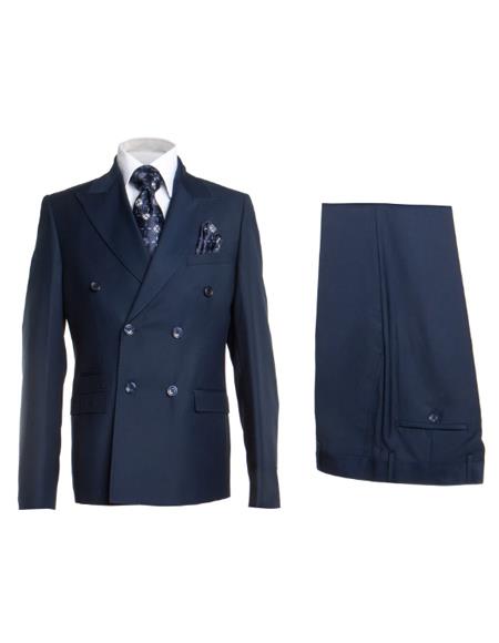 Rossiman Blue Slim Fit Suit-Tailored & Modern
