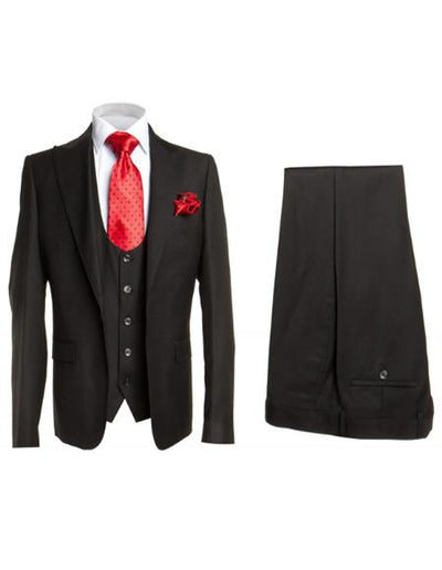 Rossi Man Slim Fit Double Breasted Vest Suit