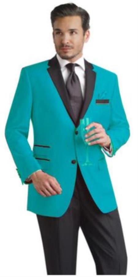 Teal Tuxedo - Teal Prom Suits - Teal Prom Tuxedos Jacket