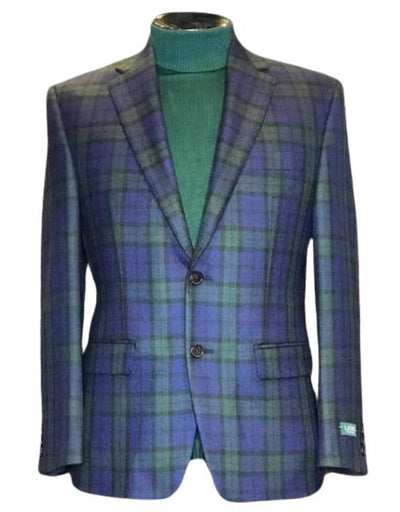 Holiday Blazer - Christmas Sport Coat - Red Christmas Plaid Blazer